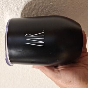 Rae Dunn Black 'MR.' Insulated Wine Tumbler